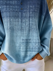 Casual Abstract Crew Neck Long Sleeve Sweatshirt