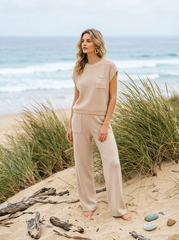 Women's Waffle Casual Two-Piece Set