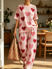 Women's Waffle Casual Two-Piece Set