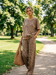 Women's Waffle Casual Two-Piece Set