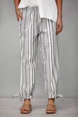 Casual Cotton Striped Pants