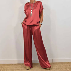 Women's Two-piece Silk Blend Fabric Sets
