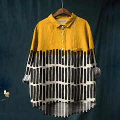 Yellow & Black Striped Shirt
