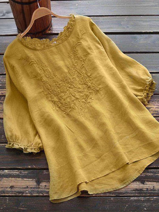 Women's Embroidery Casual Top