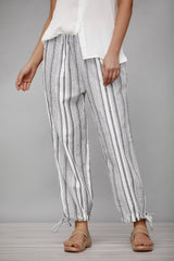 Casual Cotton Striped Pants