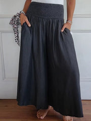Women's Cotton Wide Leg Pants