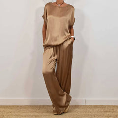 Women's Two-piece Silk Blend Fabric Sets