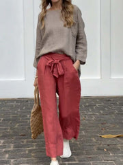 Women's Linen And Cotton Suit