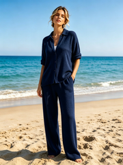 Women's Waffle Casual Two-Piece Set