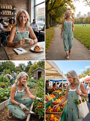 Women's Funny Bee Art Print Casual Cotton Linen Wide Leg Jumpsuit