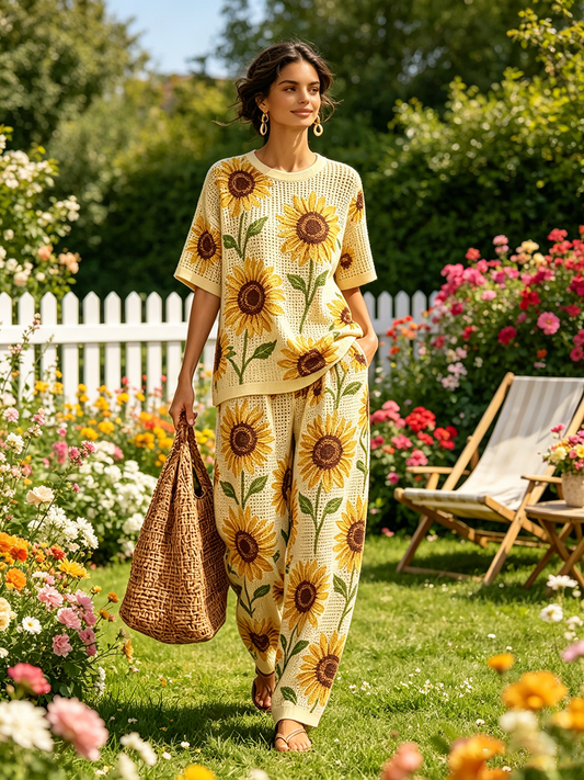 Women's Waffle Casual Two-Piece Set