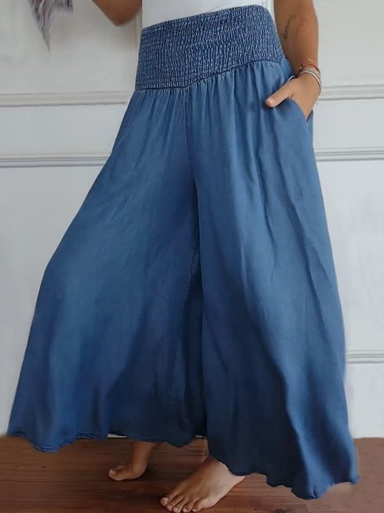 Women's Cotton Wide Leg Pants