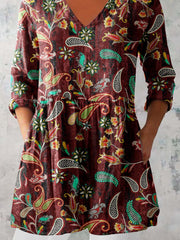 Women's Elegant Perris Motion V Neck  Top