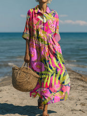Women's Flowers Art Casual Print Dress
