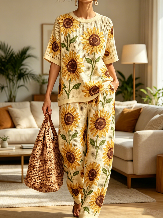 Women's Waffle Casual Two-Piece Set