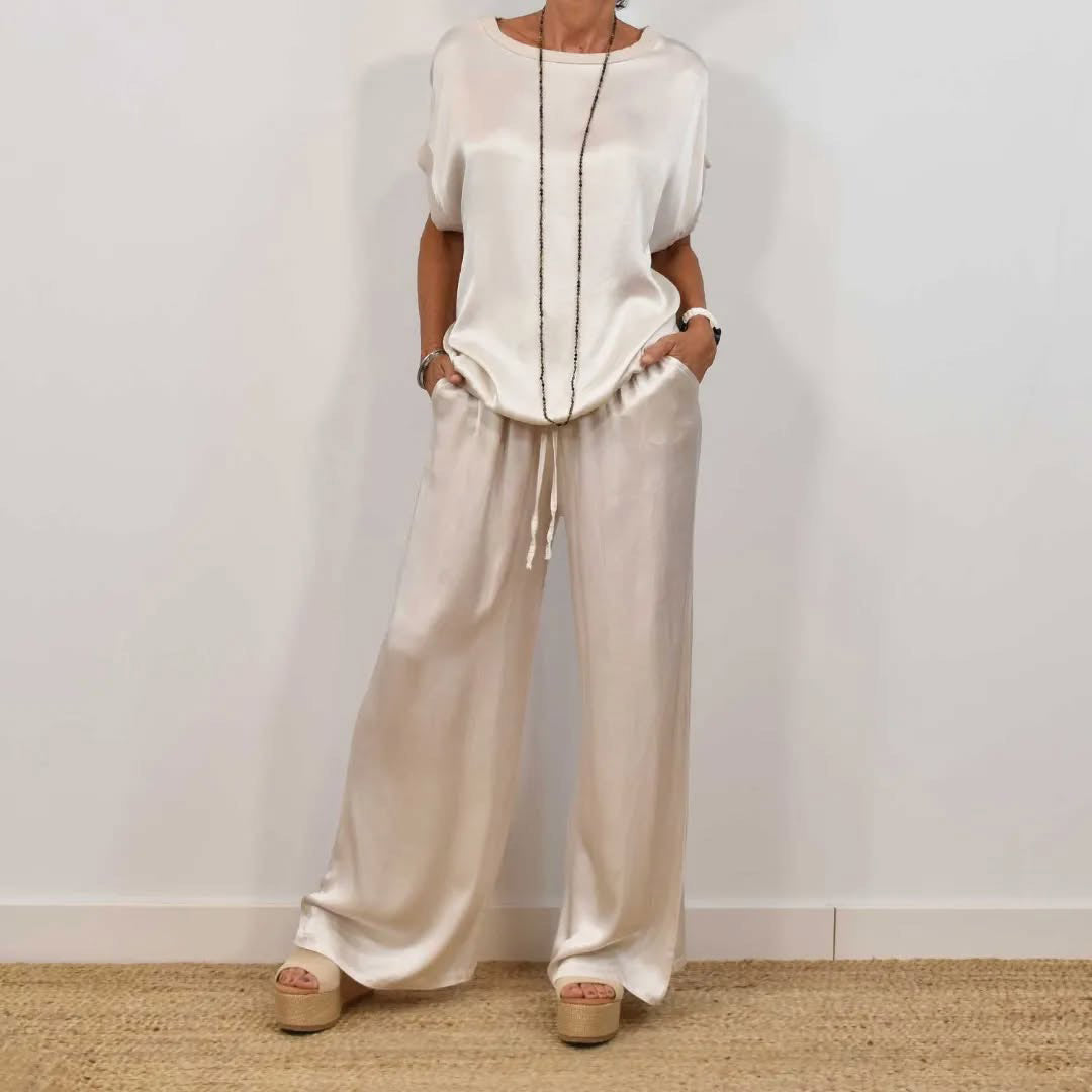 Women's Two-piece Silk Blend Fabric Sets