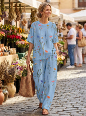 Women's Waffle Casual Two-Piece Set