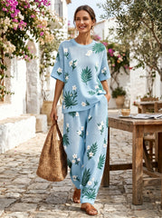 Women's Waffle Casual Two-Piece Set