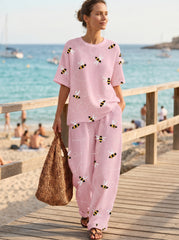 Women's Waffle Casual Two-Piece Set