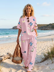 Women's Waffle Casual Two-Piece Set