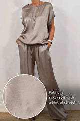 Women's Two-piece Silk Blend Fabric Sets