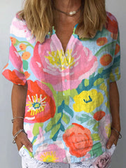 Women's Watercolor Flowers Art Print Dress