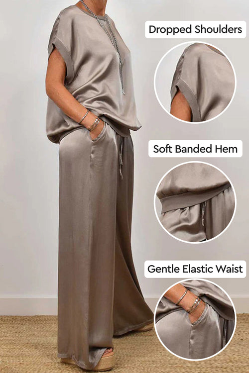 Women's Two-piece Silk Blend Fabric Sets