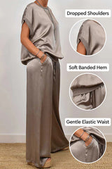 Women's Two-piece Silk Blend Fabric Sets