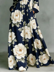 Women's Floral Art Elegant Romantic Casual Vacation Maxi Dress