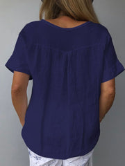Women's Cotton & Linen Casual Top