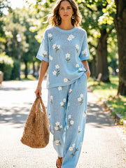 Women's Waffle Casual Two-Piece Set