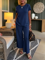 Minimalist Solid-color Buttery-soft Two-piece Set