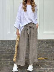 Women's Linen And Cotton Suit