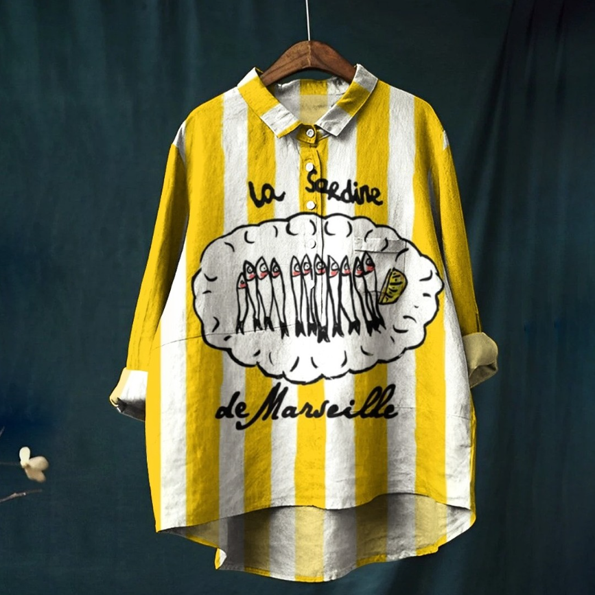 La Sardine – Playful French Coastal Striped Shirt