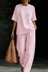 Women's Waffle Casual Two-Piece Set