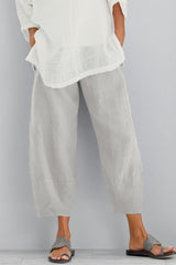 Women's Solid Color with Pockets Casual Loose Pants