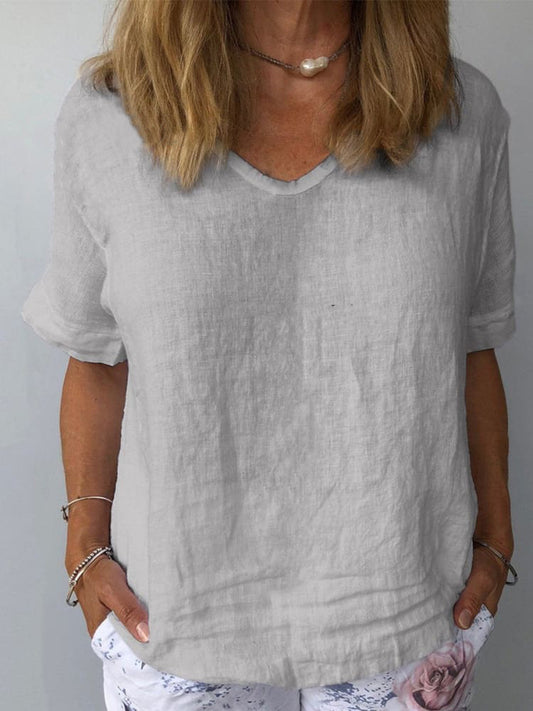 Women's Cotton & Linen Casual Top
