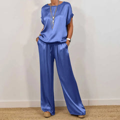 Women's Two-piece Silk Blend Fabric Sets