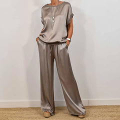 Women's Two-piece Silk Blend Fabric Sets