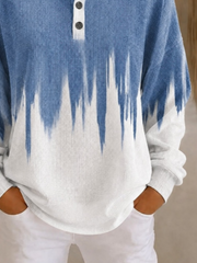 Casual Abstract Crew Neck Long Sleeve Sweatshirt
