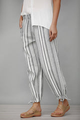 Casual Cotton Striped Pants
