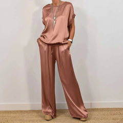 Women's Two-piece Silk Blend Fabric Sets