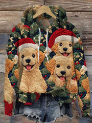 Women's   Dog Christmas Print Casual Sweatshirt