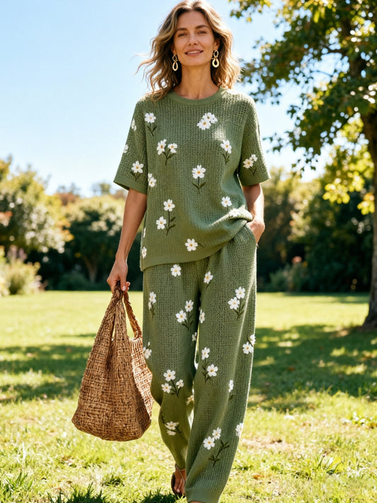 Women's Waffle Casual Two-Piece Set