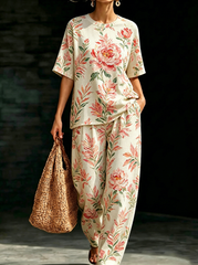 Women's Waffle Casual Two-Piece Set